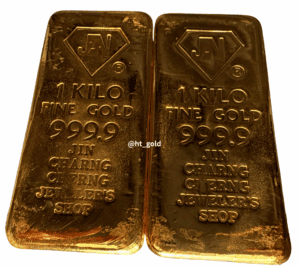 JIN 黃金條塊 1 公斤，純度 999.9，貴金屬投資與典藏金條