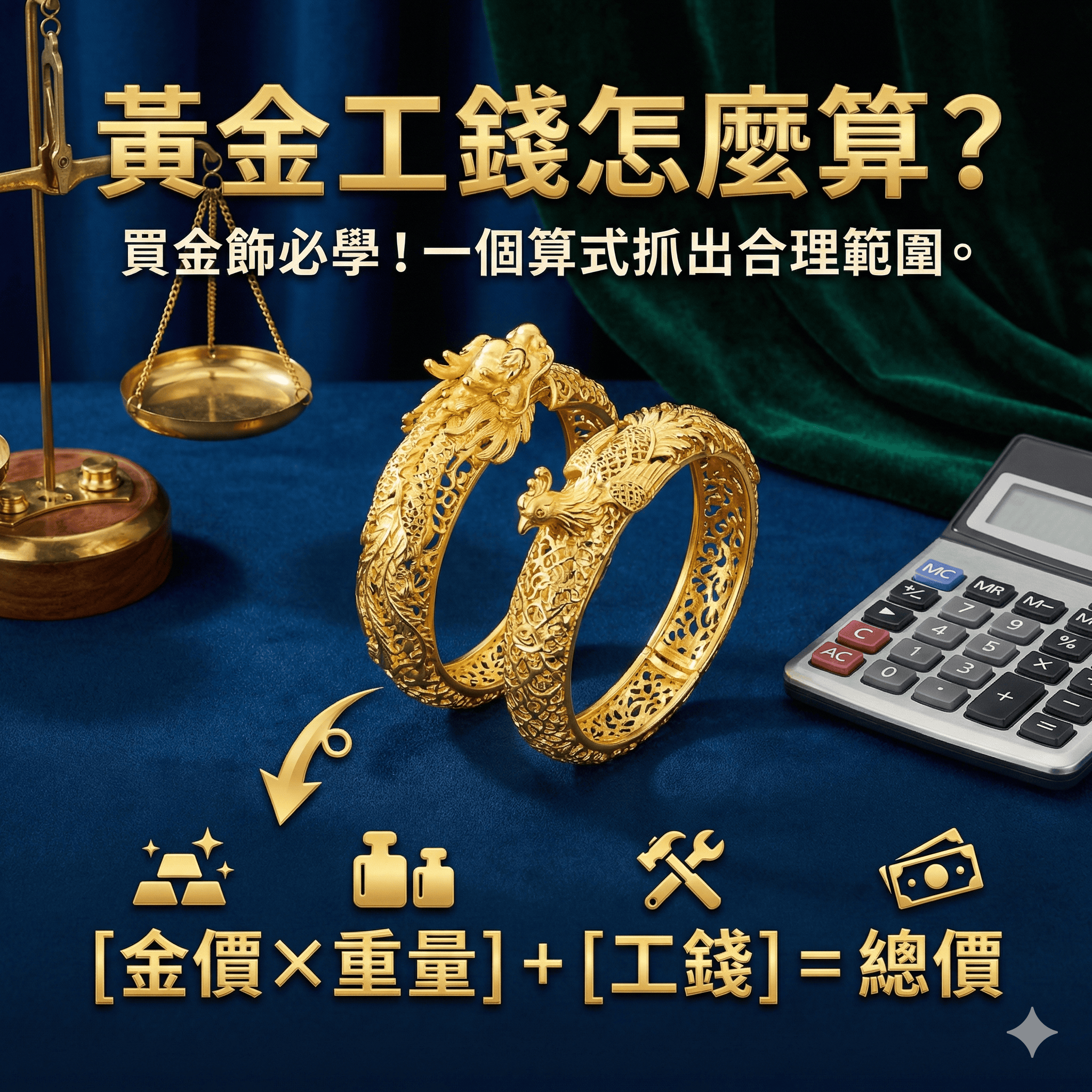 黃金工錢怎麼算？教你用總價反推工錢，秒懂報價單